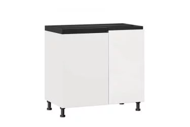 Тумба кухонная угловая 1000 (правая) Шервуд ЛД 281.090.000.144 Белый Белый глянец