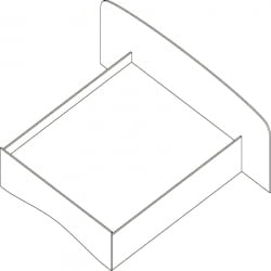 Кровать двуспальная Проспект Гм.КР-22 дуб