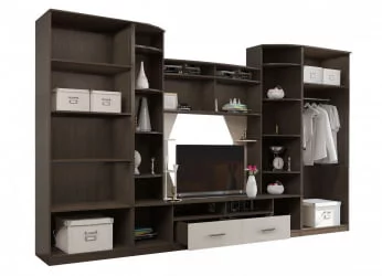 Стенка-горка в гостиную Атланта Венге Дуб