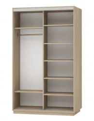 Шкаф-купе двухдверный Экспресс Дуо Медиум 1400х2400h Дуб сонома