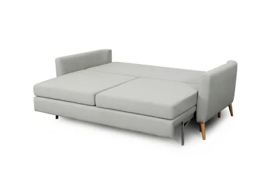 Серый диван из велюра Калгари-2 Стандарт Альба мята/Присма зеленый 670