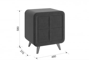 Тумба прикроватная Софи 2 ТМ-001.2 сосна (велюр) / TM-001.2