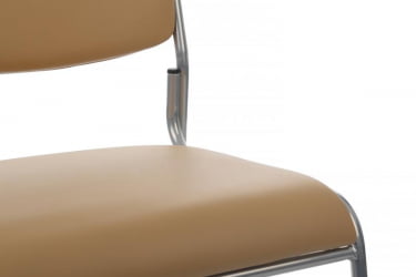 Кресло Никс РCХ ОМКЛ-02 Бежевый/Металл окрашенный Хром / Nix RCH OMKL-02