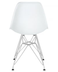 Стул обеденный ДОБРИН ДСР (ножки хром, цвет белый (В-02)) 4 шт / DOBRIN DSR (W-02))