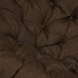 Кресло PAPASAN 23/01 W /с подушкой/ диаметр подушки 125 см, 115х101х104 см, Antique brown (античный черно-коричневый), ткань Коричневый