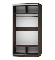 Шкаф-купе в гостиную комнату Экспресс Хит Орхидея белая/Венге