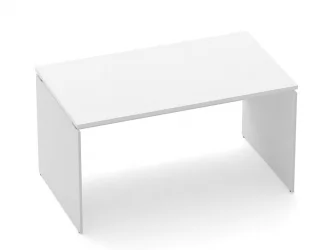Стол прямой Дека ЛДСП каркас 75.08.14 Белый / Deka