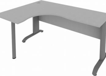 Стол криволинейный левый Рива ПЛ.СА-4 Л Серый / Riva