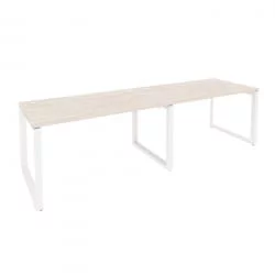 Рабочая станция на О-образном м/к ОНИКС О.МО-РС-2.3.8 Денвер Светлый/Белый / ONIX O.MO-RS-2.3.8