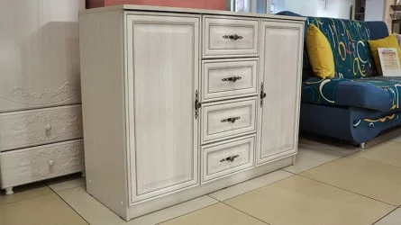 Комод Габриэлла 06.65 Вудлайн кремовый Аруша венге