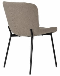 Стул обеденный ДОБРИН МИЛО (черные ножки, бежевый букле (УФ992-04)) / DOBRIN MILO (UF992-04))