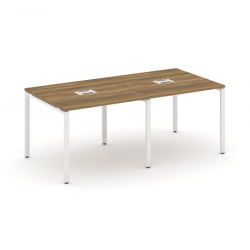 Стол переговорный (2 столешницы) CONCEPT CN.PRG-021 Сандал Янтарный Белый