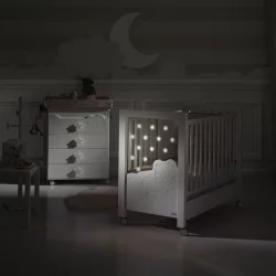 Кроватка для новорожденных Micuna Dolce Luce Relax Plus 120x60 White