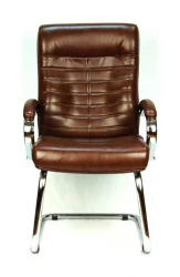Кресло для посетителей Everprof Orion CF Экокожа Коричневый