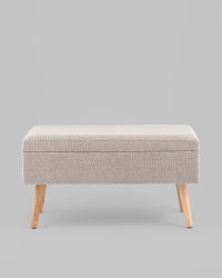 Банкетка Сторми с ящиком серый