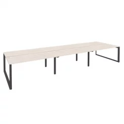 Рабочая станция на О-образном м/к ОНИКС О.МО-Д.РС-6.4.7 Денвер Светлый/Антрацит / ONIX O.MO-D.RS-6.4.7