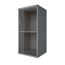 Шкаф низкий узкий правый Рива А.СУ-3.2 Пр Серый / Riva