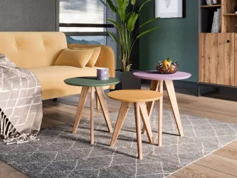 Кофейный столик Тип 8 350 Софт Шафран Дуб Вотан