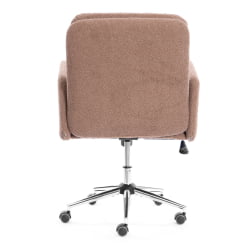 Кресло Довер хром букле, коричневый, барни кокоа / Dover barni cocoa