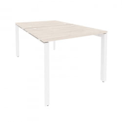 Рабочая станция на П-образном м/к ОНИКС О.МП-Д.РС-2.1.8 Денвер Светлый/Белый / ONIX O.MP-D.RS-2.1.8