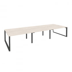 Рабочая станция на О-образном м/к ОНИКС О.МО-Д.РС-6.3.7 Денвер Светлый/Антрацит / ONIX O.MO-D.RS-6.3.7