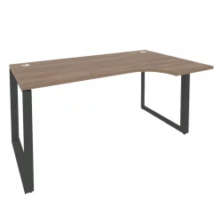 Стол эргономичный правый на О-образном м/к ОНИКС О.МО-СА-1Р Дуб Аризона/Антрацит / ONIX O.MO-SA-1R