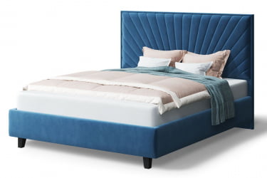 Кровать Леона, 2000кс1600мм, синий / 2000x1600мм,