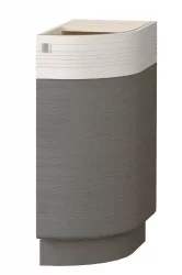 Напольный шкаф торцевой (прав) Графит 74.64 Сосна Астрид/Ваниль/Графит