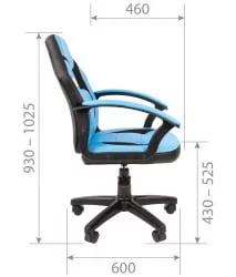 Детское кресло CHAIRMAN KIDS 110 Черный-оранжевый