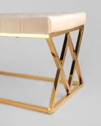 Банкетка ИНСИГНИЯ велюр Бежевый