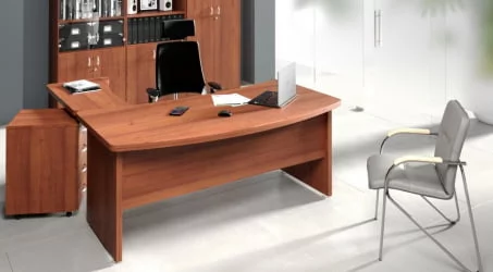 Стол руководителя Танго СТ9-R20R Орех