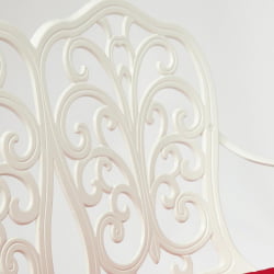 Скамья Secret De Maison Symphonie + подушка алюминиевый сплав, 95*56*92, butter white