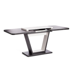 Стол обеденный VOX ЛДСП, 132-172x85x75,5 см, Мрамор черный/Белый