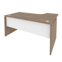 Стол эргономичный левый ONIX O.SA-4L Дуб Аризона/Белый