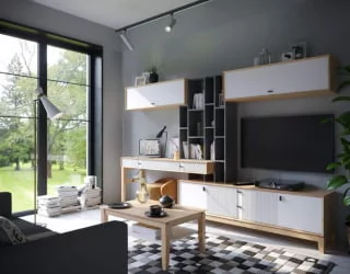 Стол журнальный Бари ЛД 698.080.000 Дуб Золотой Белый