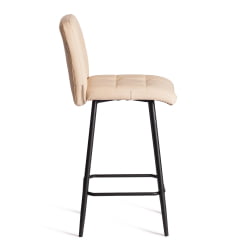 Барный стул Medeo/Медео экокожа , бежевый, 42х56х102 см