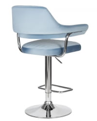 Стул барный ДОБРИН CХАРЛЙ (пудрово-голубой велюр (МДЖ9-74)) 2 шт / DOBRIN CHARLY (MJ9-74))