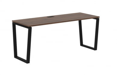 Стол письменный ЕДИС ЕВСТ 1767 Дуб Денвер темный Черный / EDIS EVST