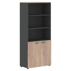 Шкаф с одним комплектом глухих малых дверей JAY JHC 85.5 Дуб Каньон Антрацит