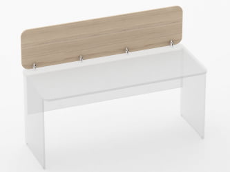 Экран разделительный прямой Glassy 5.14.16 Венге