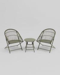 Комплект складной мебели для сада Солей зеленый / Soley