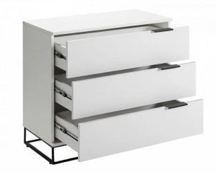 Комод 3 ящика CITY 40095580h Белый
