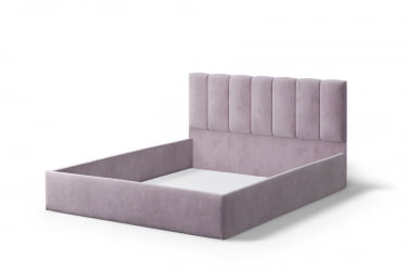 Кровать Элен 1200*2000 мм, велюр НЕО 15, лиловый / NEO
