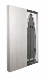 Шкаф со встроенной гладильной доской Iron Slim Eco (левый, купе) Беленый дуб