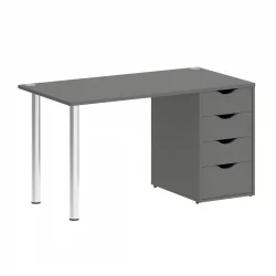 Стол письменный ХОМЕ ОФФИCЕ ВР.СП-3-138.4 Металлик / HOME OFFICE VR.SP-3-138.4