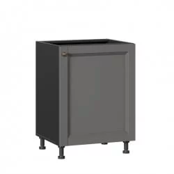 Тумба кухонная 600 Амели-3 ЛД 299.050.000.008 Черный Оникс серый