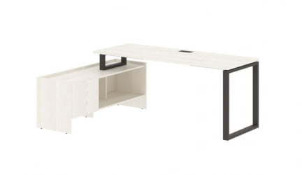 Стол с тумбой EDIS EQCT 19614 Ясень Траун Мокко