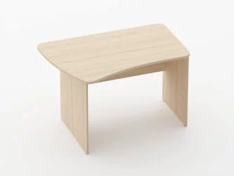 Стол эргономичный Глассй 1.12.12Л Дуб молочный / Glassy