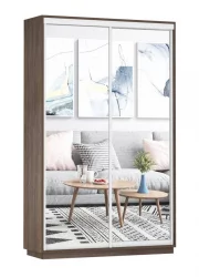 Шкаф-купе двухдверный Экспресс Дуо Экспенс 1400х2400х Венге / 1400х2400h