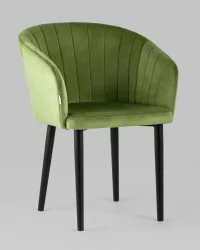 Стул с подлокотниками Нейтон велюр Травяной